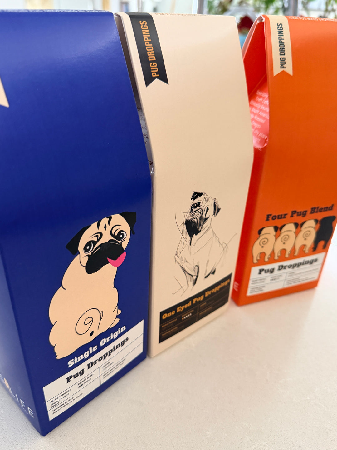 Four Pug Blend Pug Droppings Coffee Blend (Medium Roast)