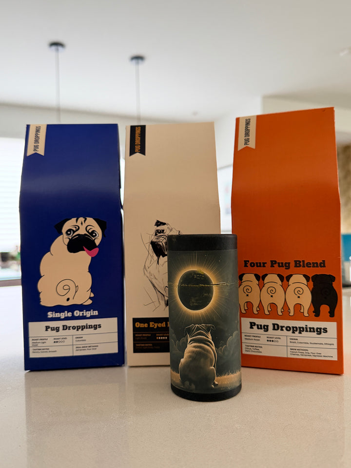 Four Pug Blend Pug Droppings Coffee Blend (Medium Roast)