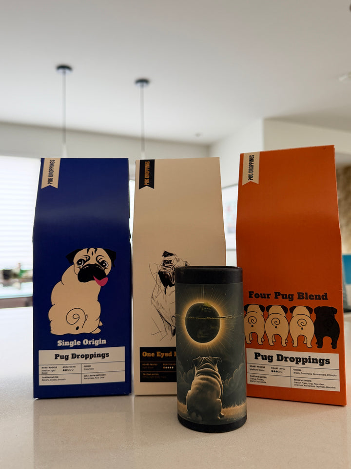Four Pug Blend Pug Droppings Coffee Blend (Medium Roast)
