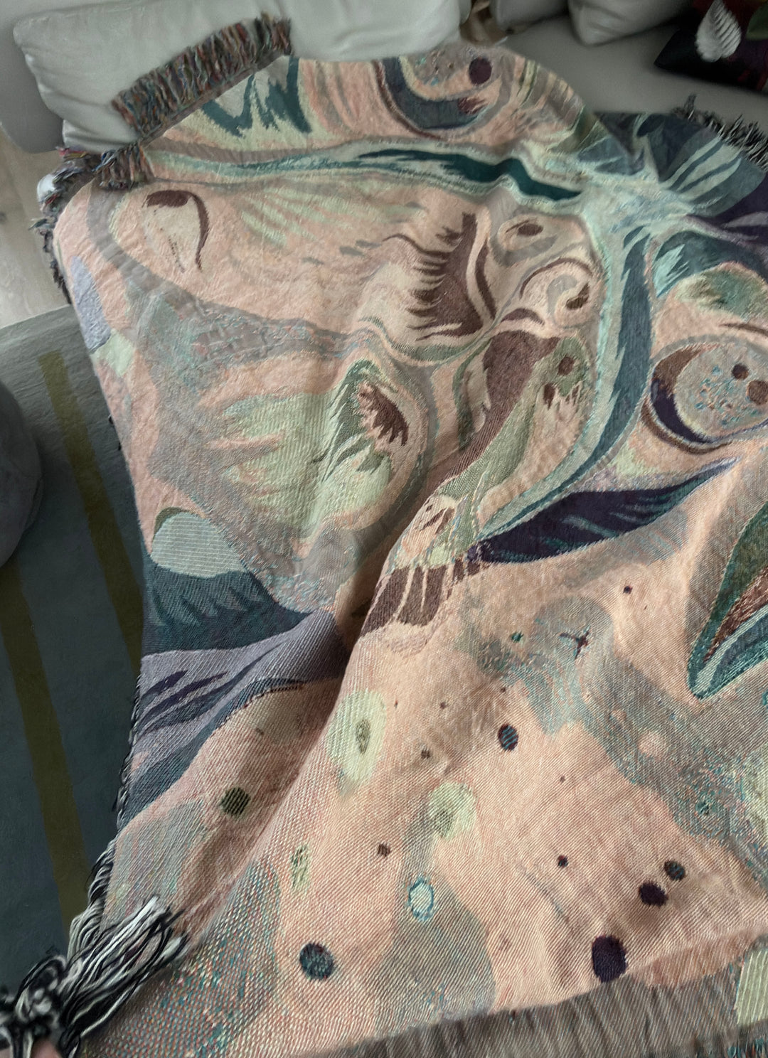 Pug Lovers Woven Throw Blanket