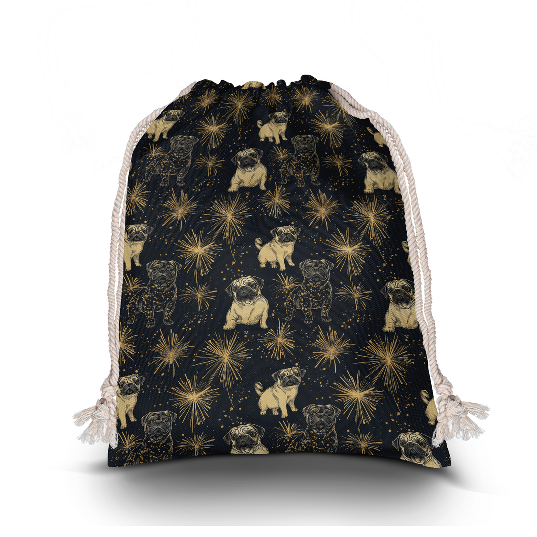 Star Pug Gift Sack