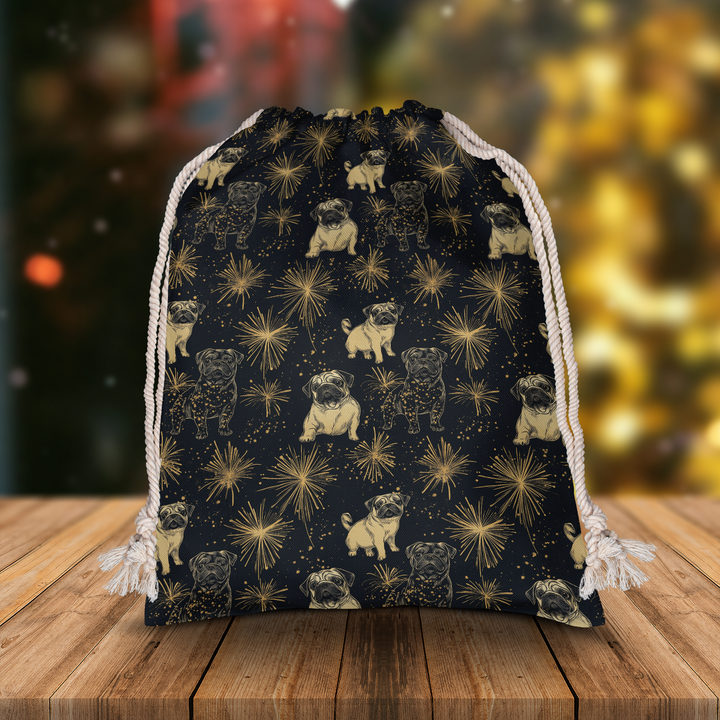 Star Pug Gift Sack