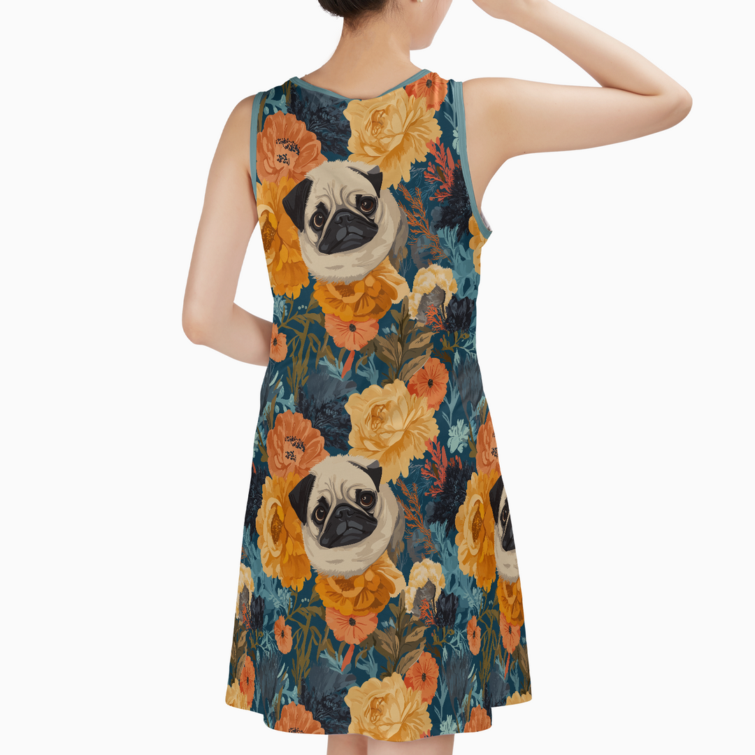 3P Sleeveless Tank Dress with pockets  | Poppies, Peonies, and Pugs