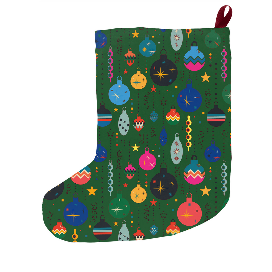 Pug Christmas Bulb Personalized Stocking