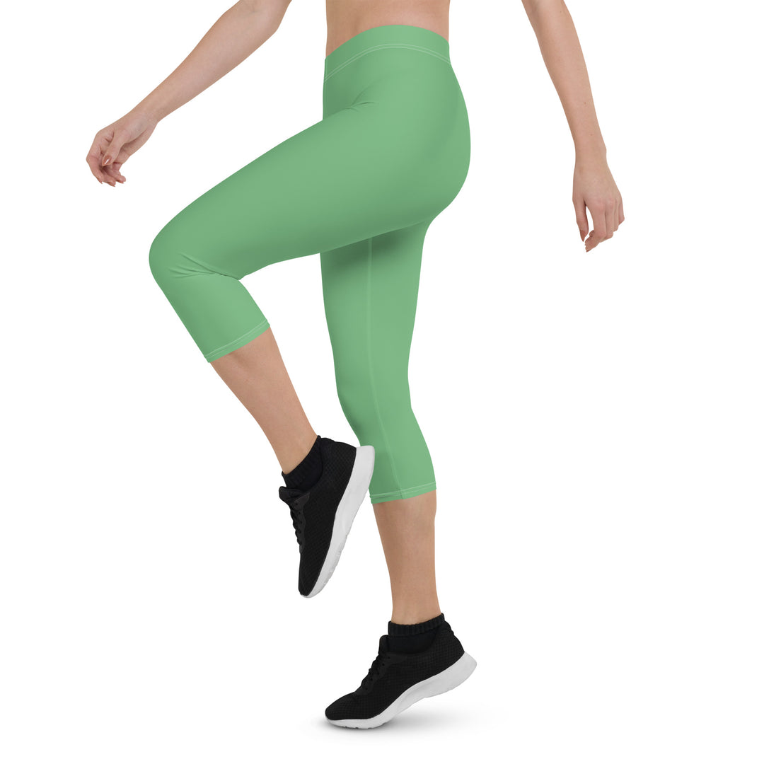 Green Frog Capri Leggings