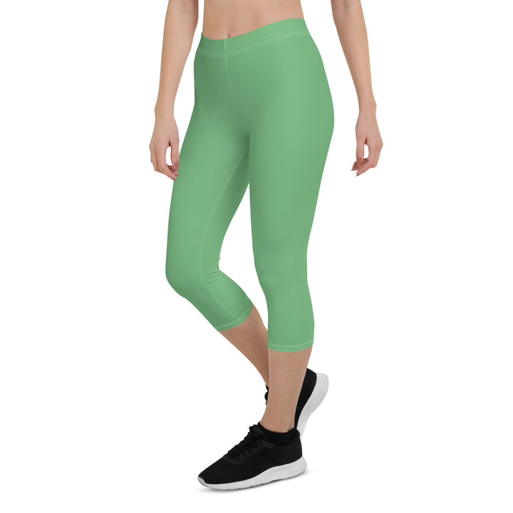 Green Frog Capri Leggings