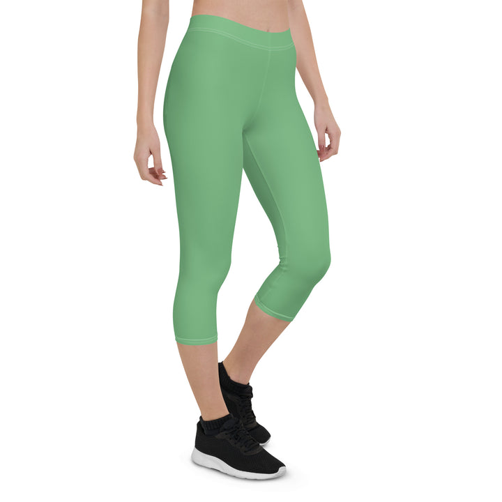 Green Frog Capri Leggings