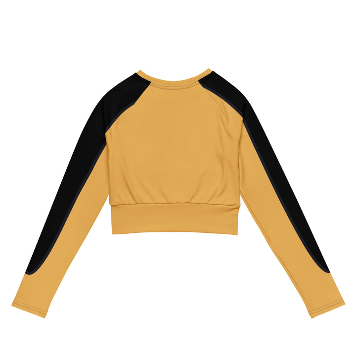 Orange and Black Dog Ear Cropped Athletic Sweatshirt