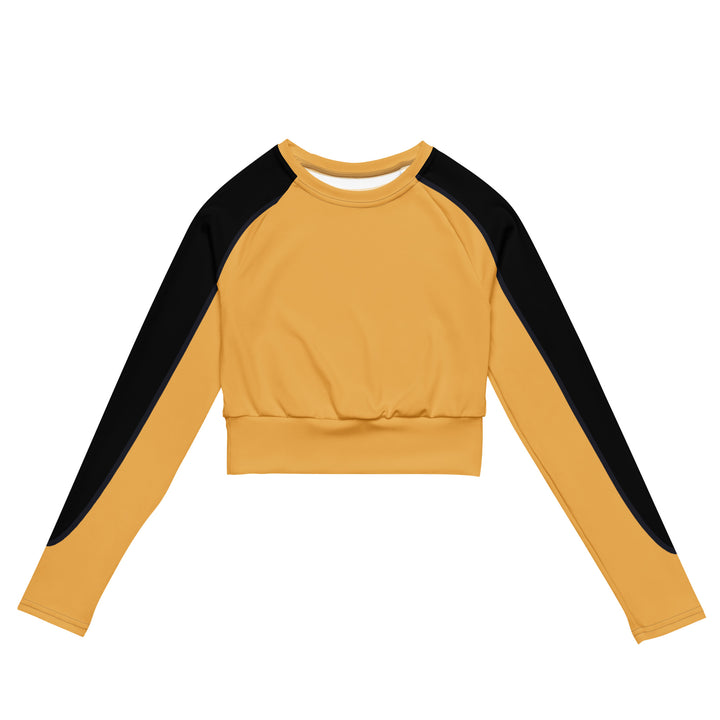 Orange and Black Dog Ear Cropped Athletic Sweatshirt