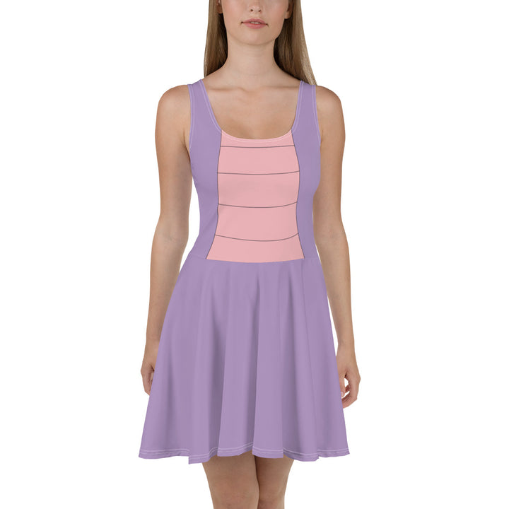 Purple Athletic Skater Dress