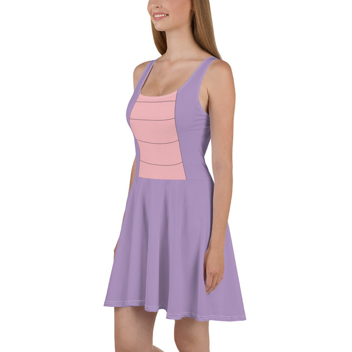 Purple Athletic Skater Dress