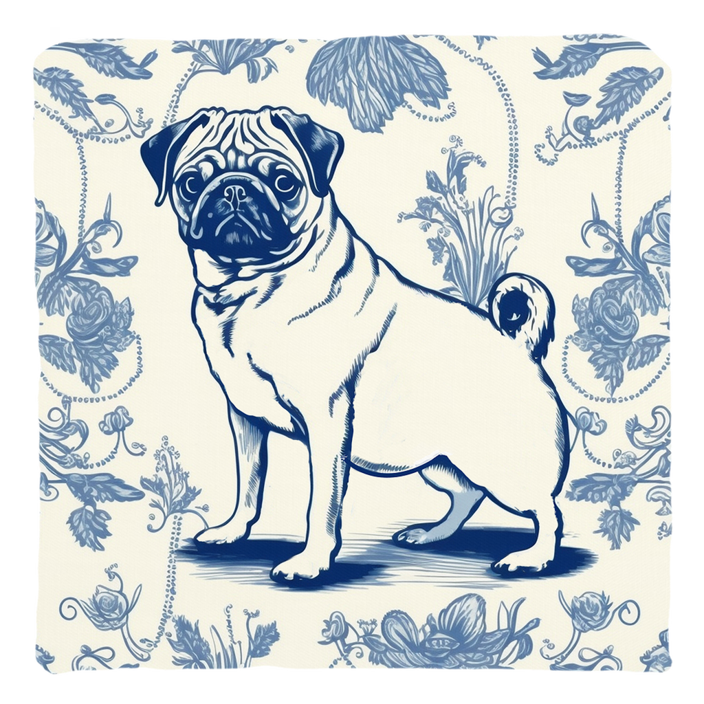 Pug on Alert Throw Pillows Pug Life