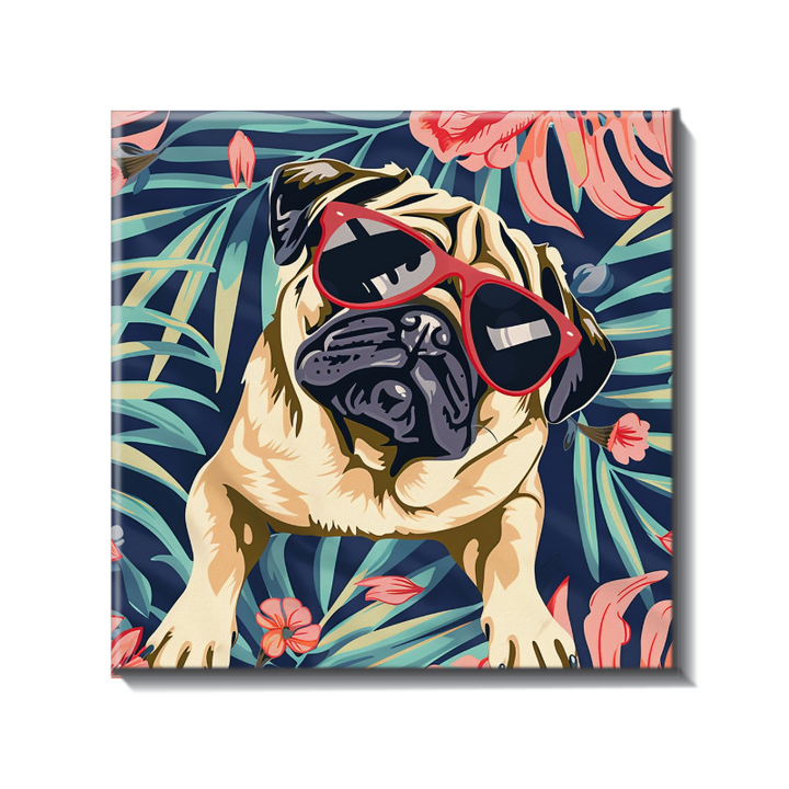 Summer Puggin' Ceramic Tile
