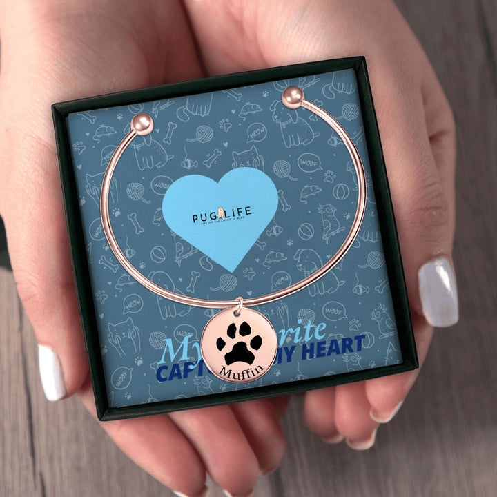 Personalized Pawprint Bracelet