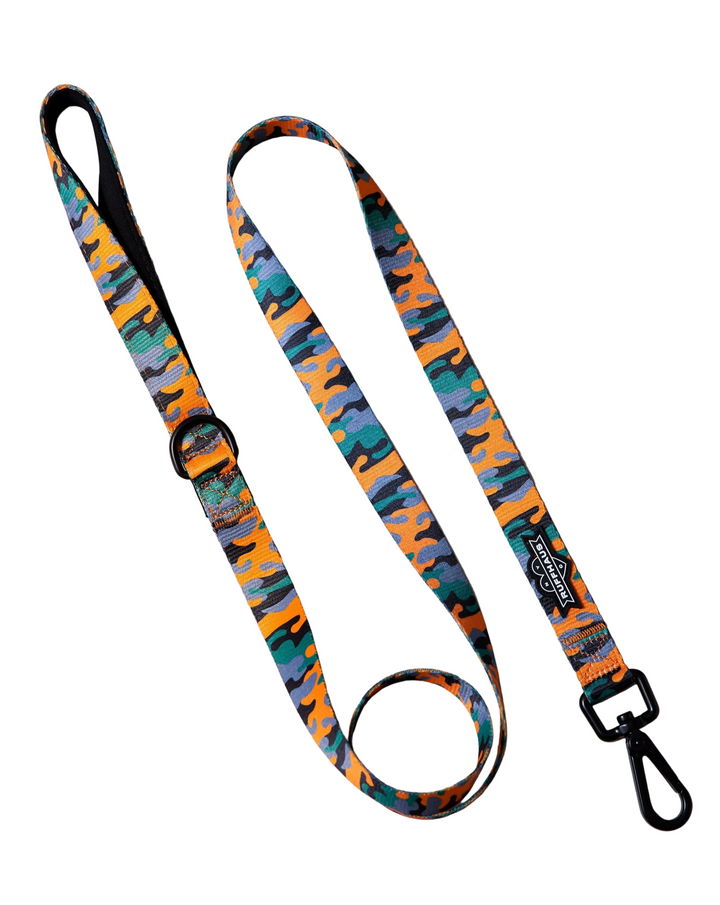 Camo QT Orange Dog Leash