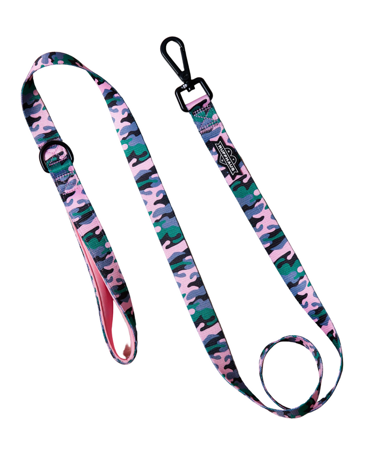 Camo QT Pink Dog Leash