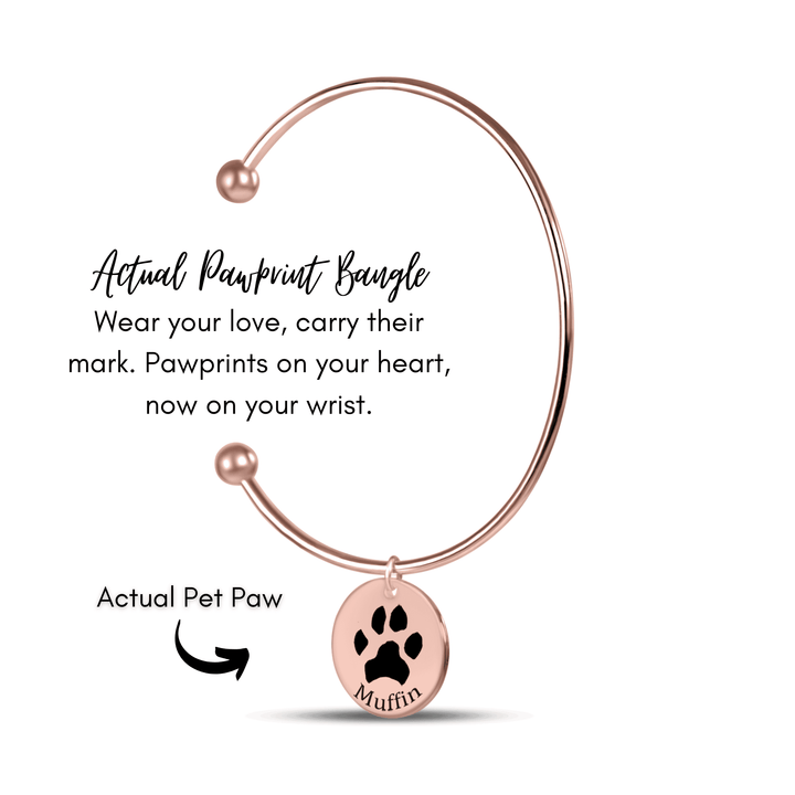 Personalized Pawprint Bracelet