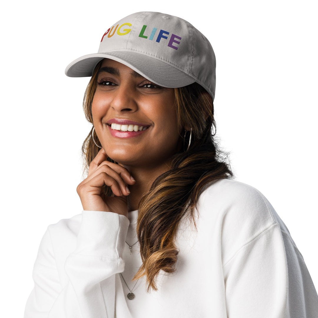 Pug Life embroidered Champion dad hat