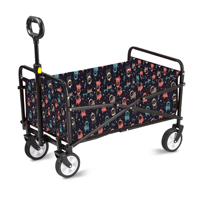 Space Pug Foldable Wagon Cart