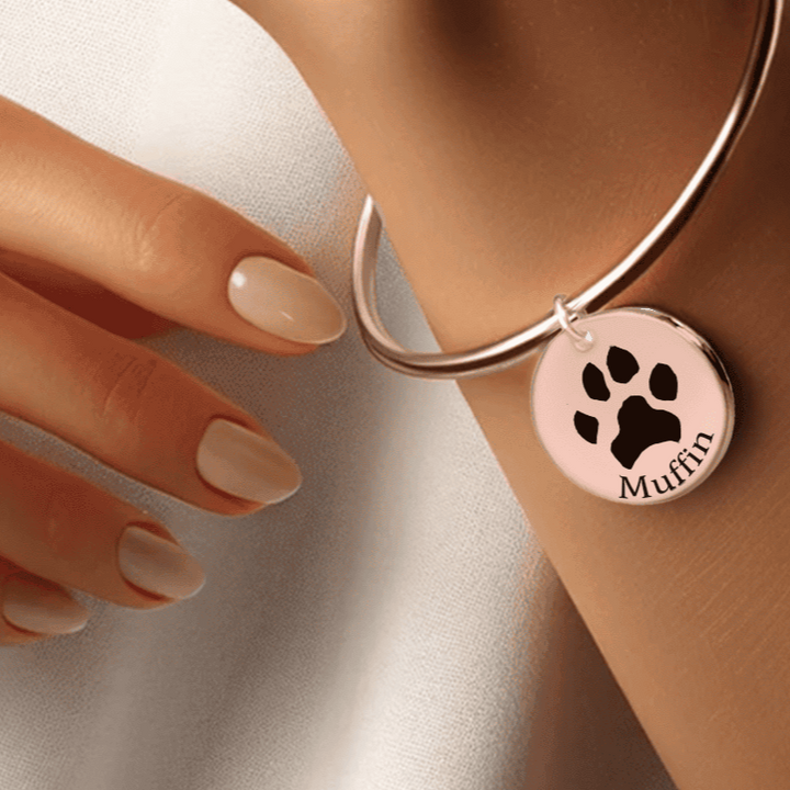 Personalized Pawprint Bracelet