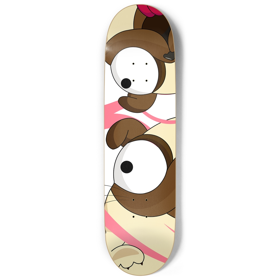 Bugged 9" Out Pug Skateboard