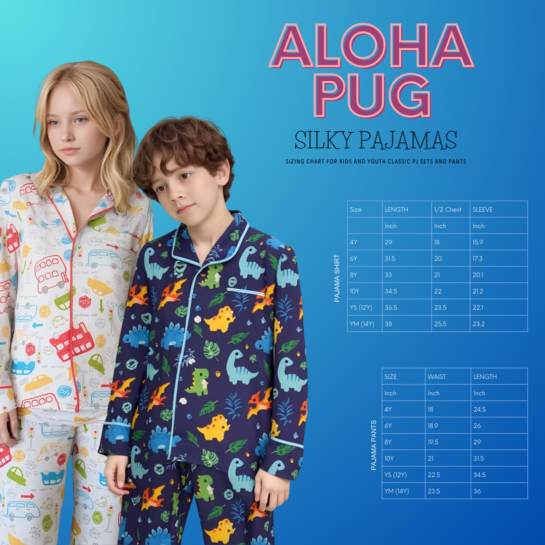 Christmas Pug Matching Family Satin Pajamas with Pockets