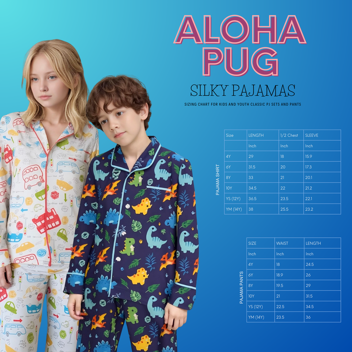 Christmas Pug Matching Family Satin Pajamas with Pockets