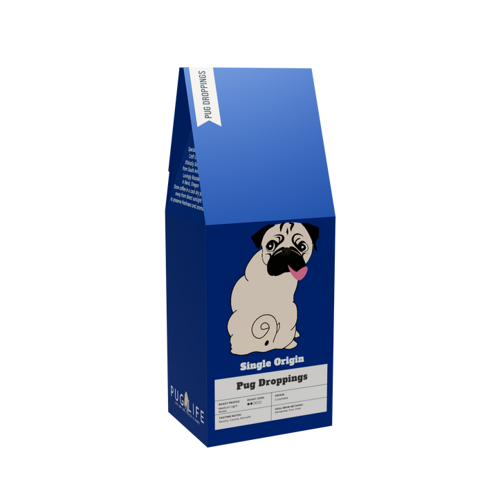 Single Origin Pug Droppings Coffee | Medium-Light Roast