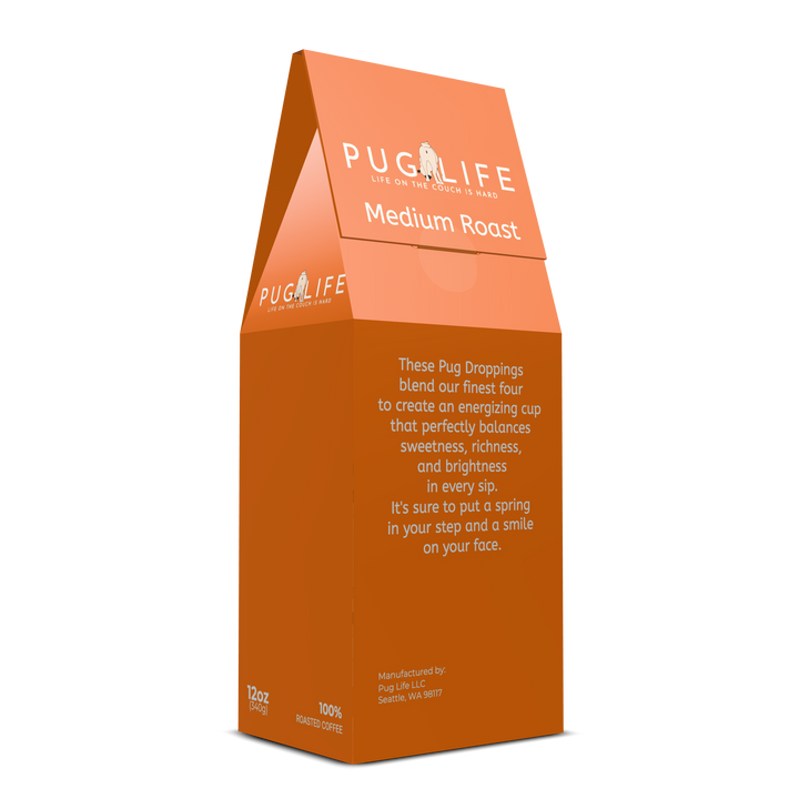 Four Pug Blend Pug Droppings Coffee Blend (Medium Roast)