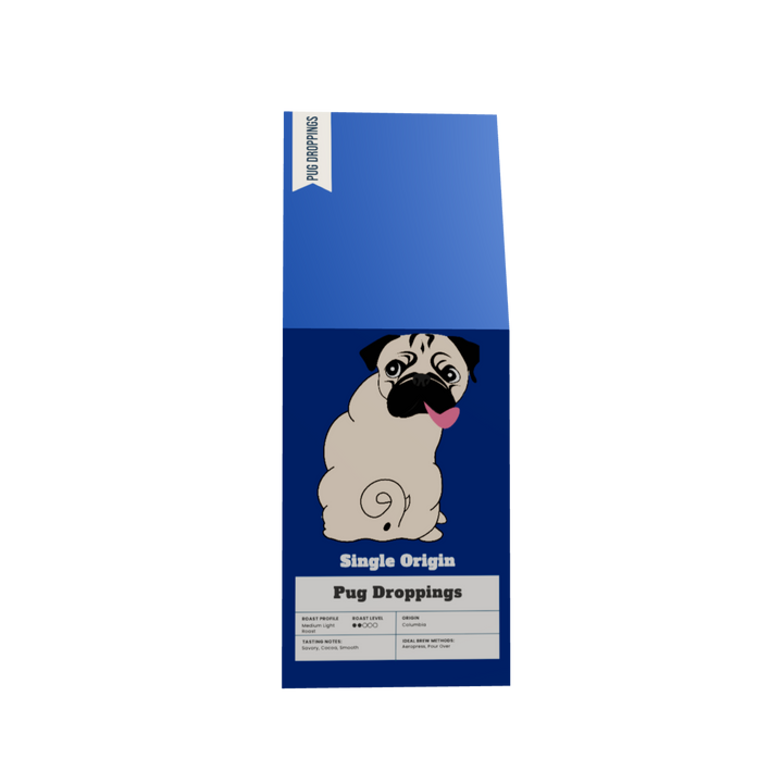 Single Origin Pug Droppings Coffee | Medium-Light Roast