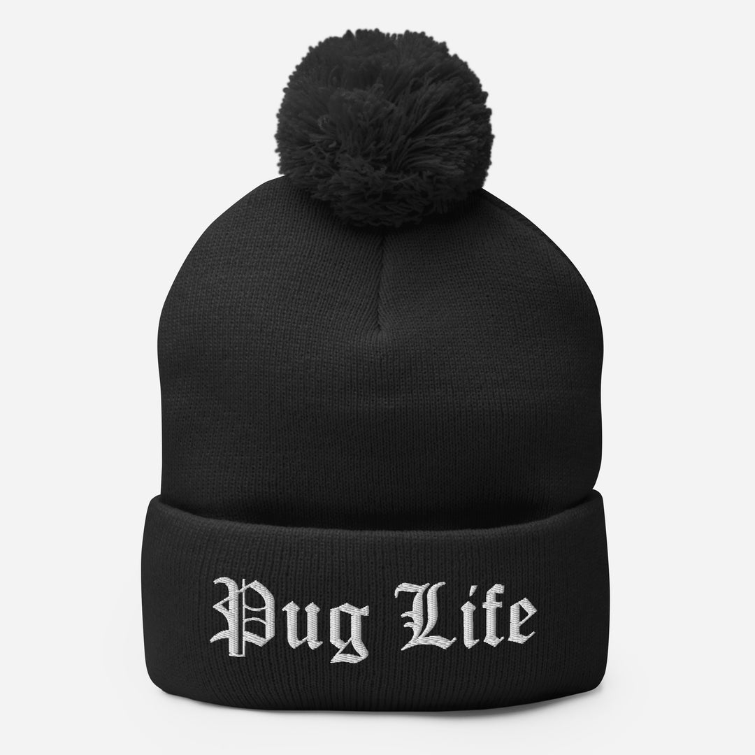 Pug Life Pom-Pom Beanie Pug Life