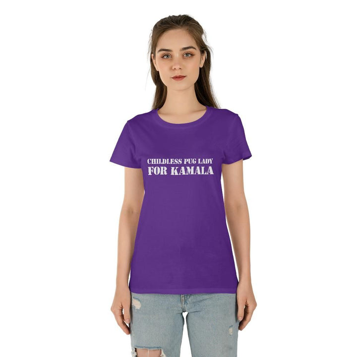 Childless Pug Lady for Kamala Women's Tee Shirt