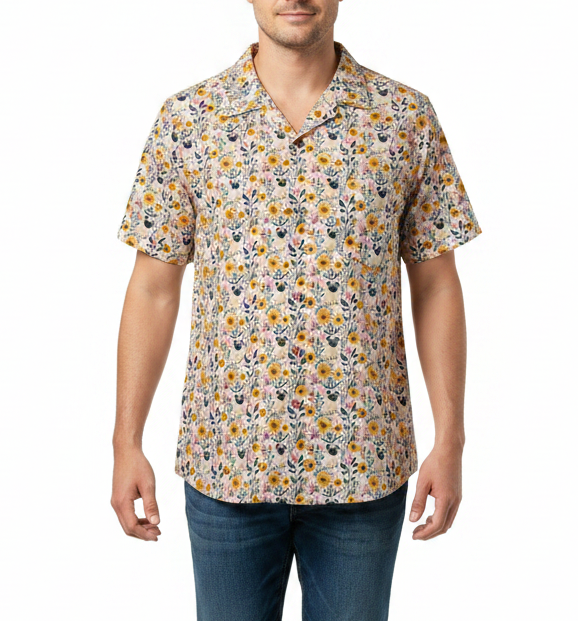 Last of the Summer Flowers Aloha Pug Shirt