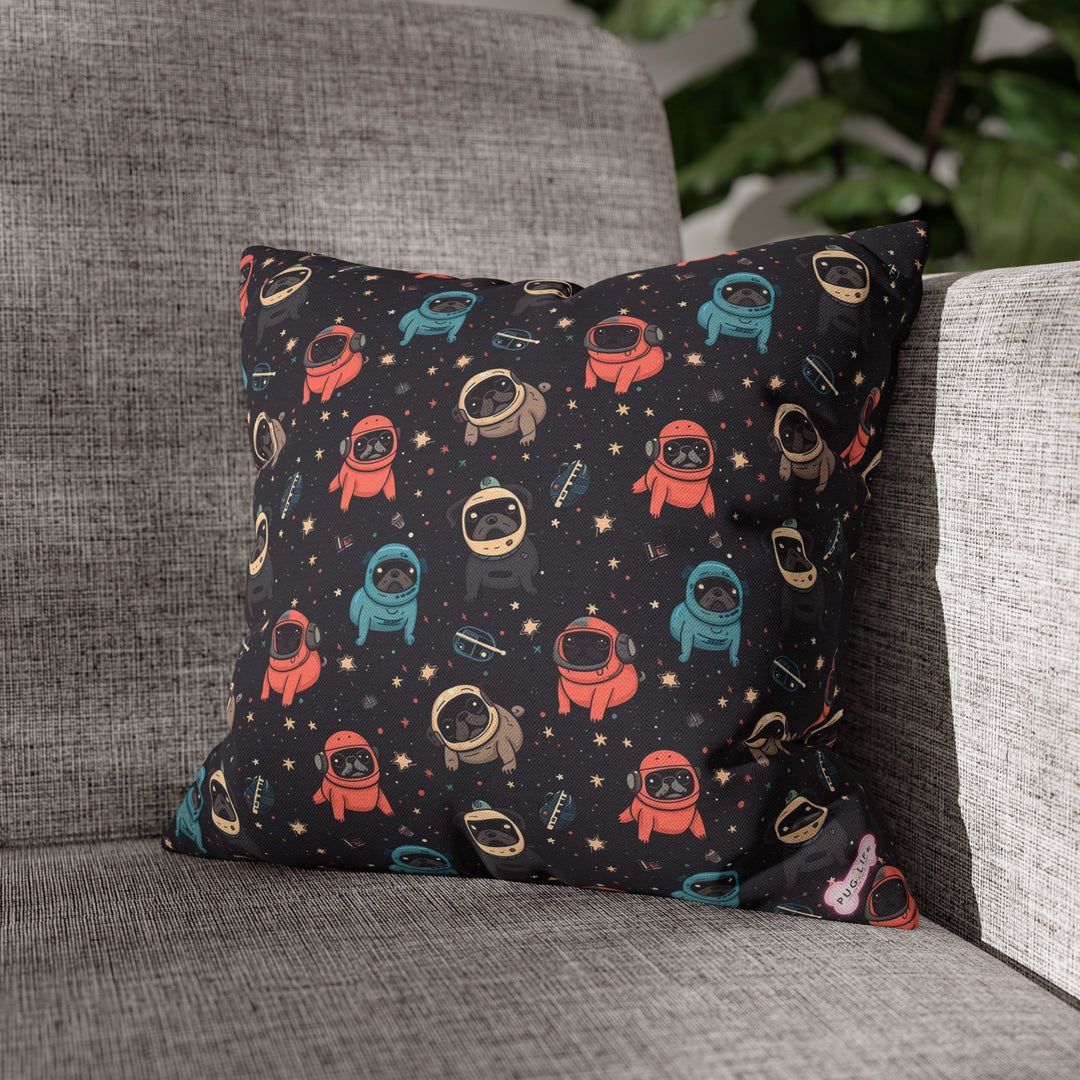 Space Pug Throw Pillows Pug Life