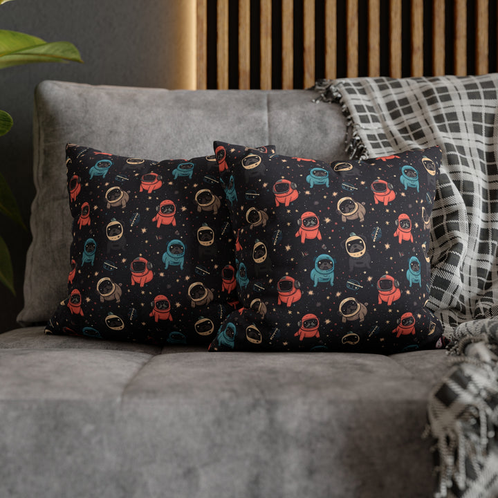 Space Pug Throw Pillows Pug Life