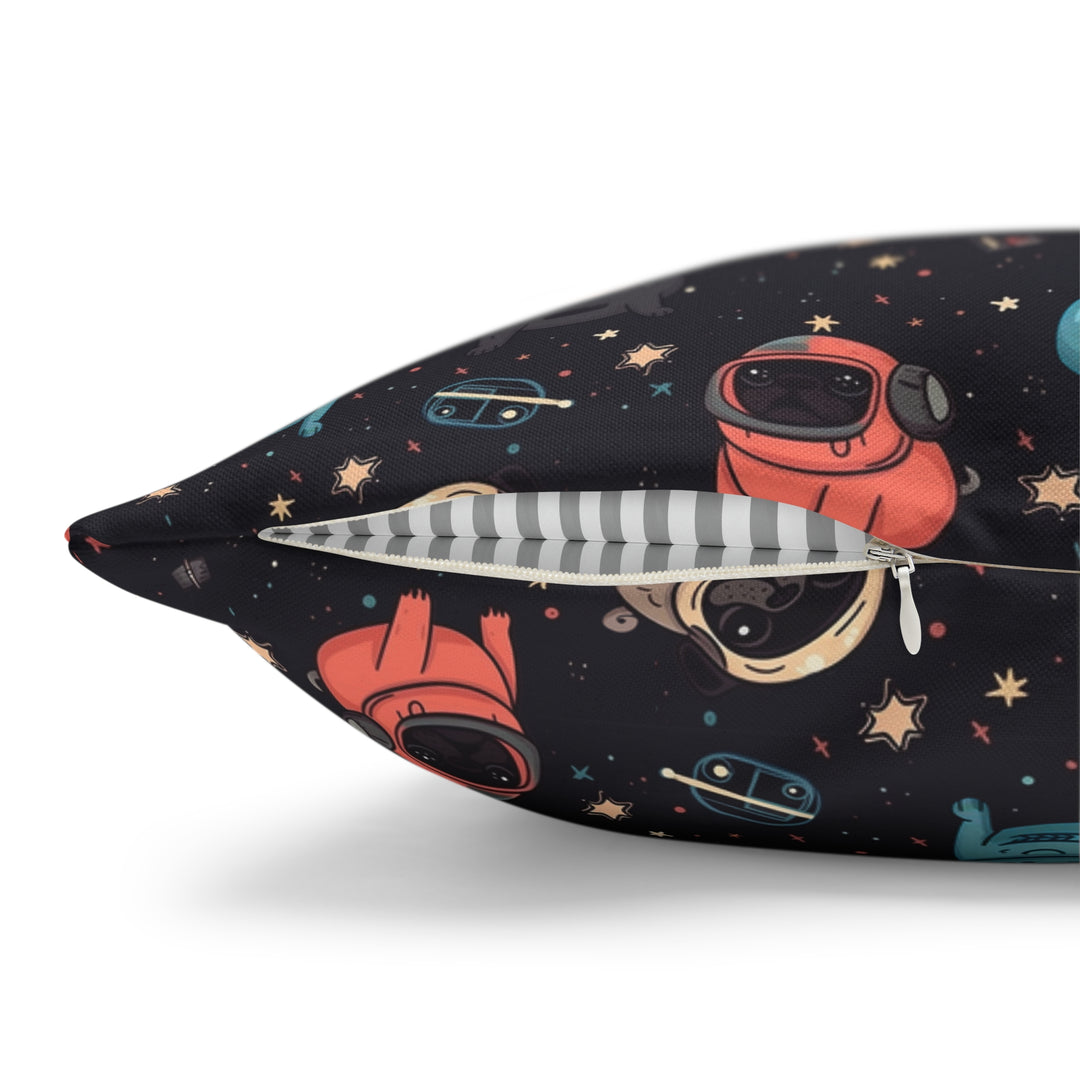 Space Pug Throw Pillows Pug Life