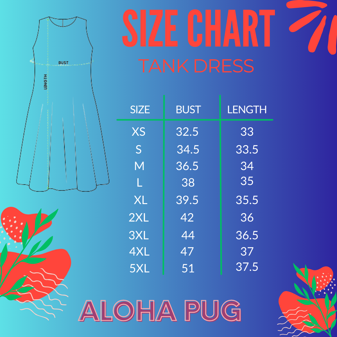 Space Pug Sleeveless Tank Dress with Pockets