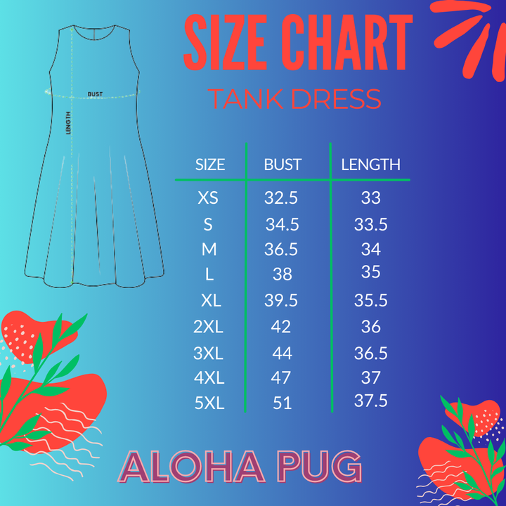 Space Pug Sleeveless Tank Dress with Pockets
