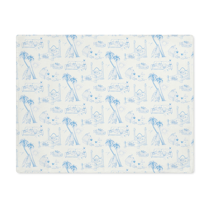 Pug Toile de Jouy Placemats Pug Life