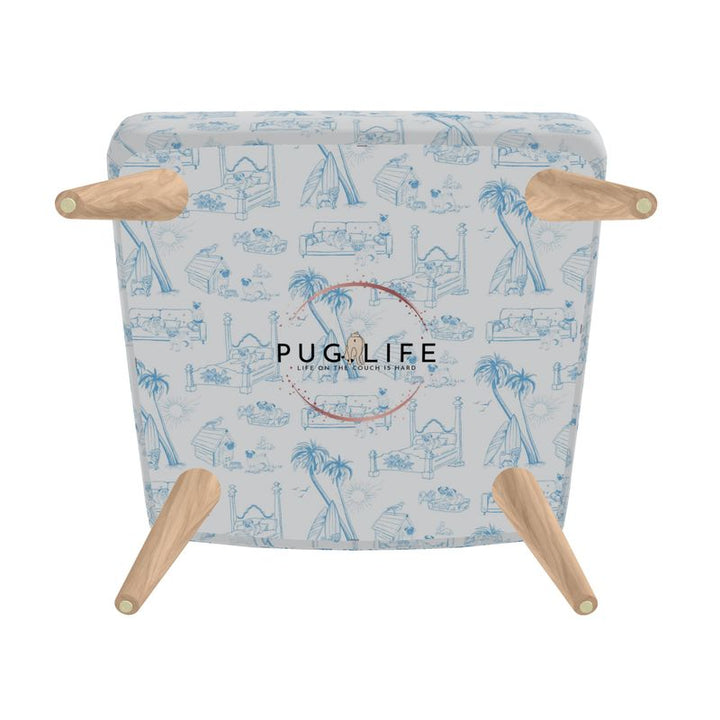 Pug Toile du Jouy Chair Pug Life