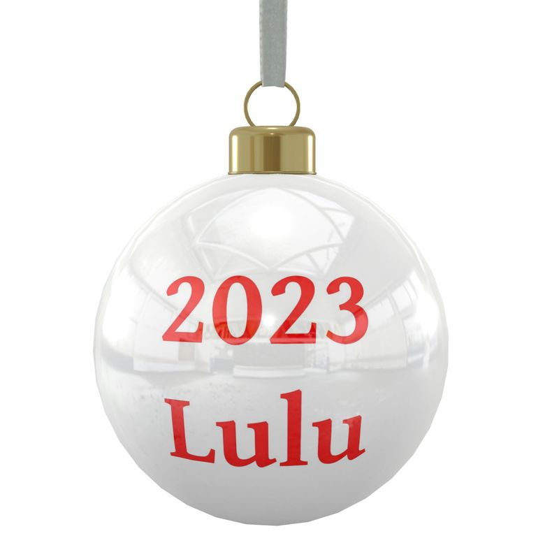 Pug Christmas Baubles in Fawn or Black | Personalize the bulb with your pug's name and more