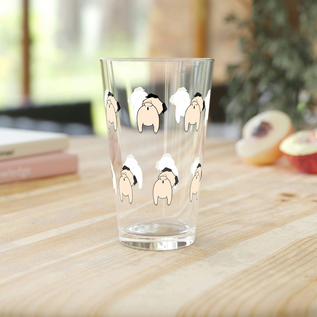 Pug Butt Pint Glass Pug Life