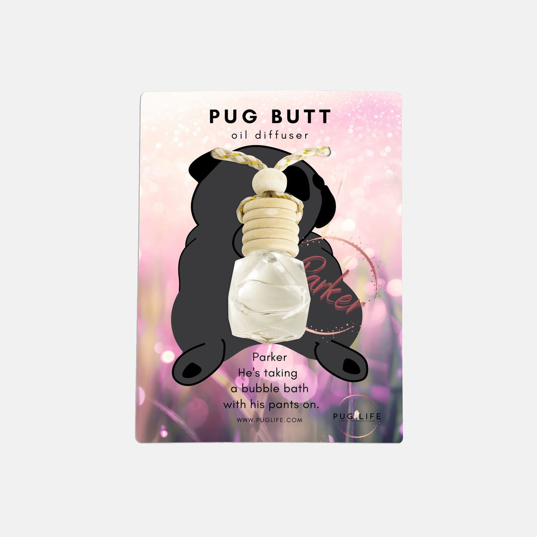 Pug Butt Hanging Essential Oil Diffusers for Car, Home, or Travel Pug Life