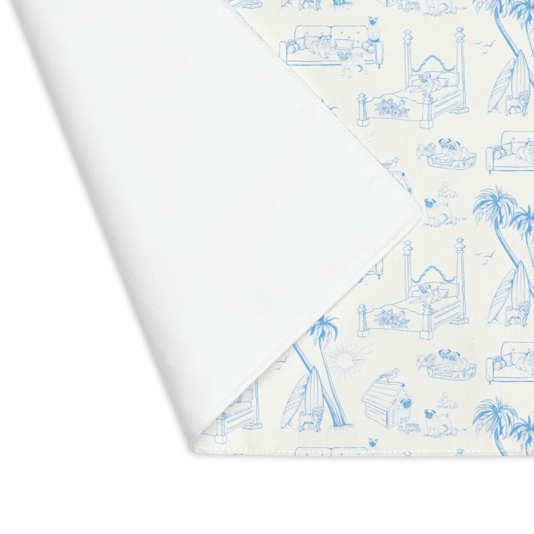 Pug Toile de Jouy Placemats Pug Life