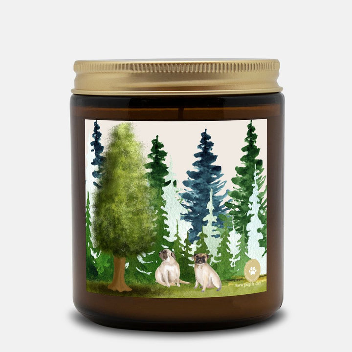 Pug Forest Candle Pug Life