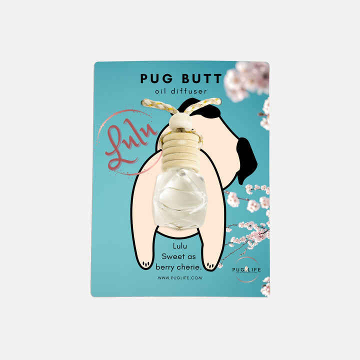 Pug Butt Hanging Essential Oil Diffusers for Car, Home, or Travel Pug Life