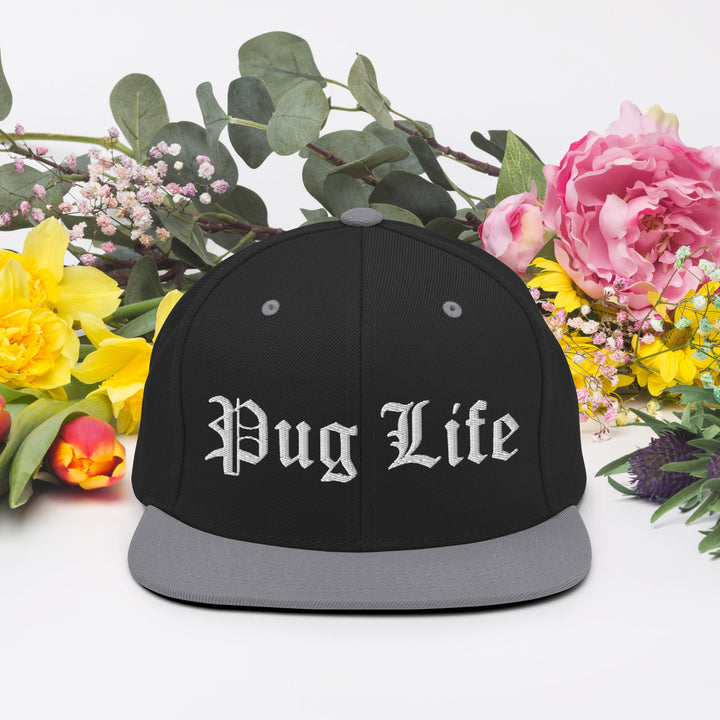 OG Pug Life Embroidered Snapback Hat Pug Life