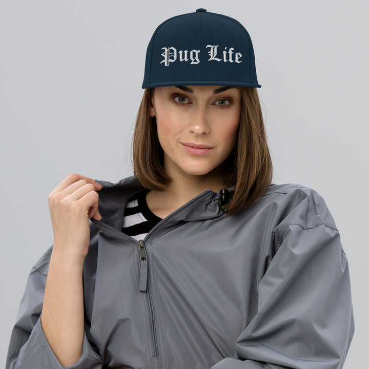 OG Pug Life Embroidered Snapback Hat Pug Life